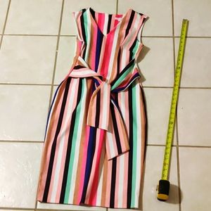 Fitted Multicolor pencil skirt dress